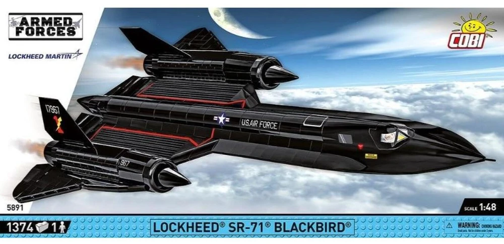 Cobi Klocki „Lockheed SR-71“ lėktuvo blokai – 1374 vnt.