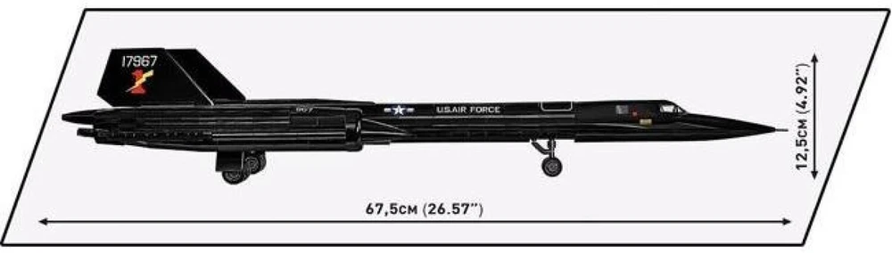 Cobi Klocki „Lockheed SR-71“ lėktuvo blokai – 1374 vnt.