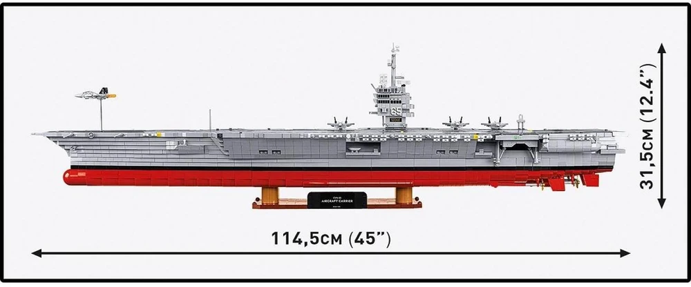 Cobi Konstruktoriaus kaladėlės CVN-65 lėktuvnešis, 6131 kaladėlių