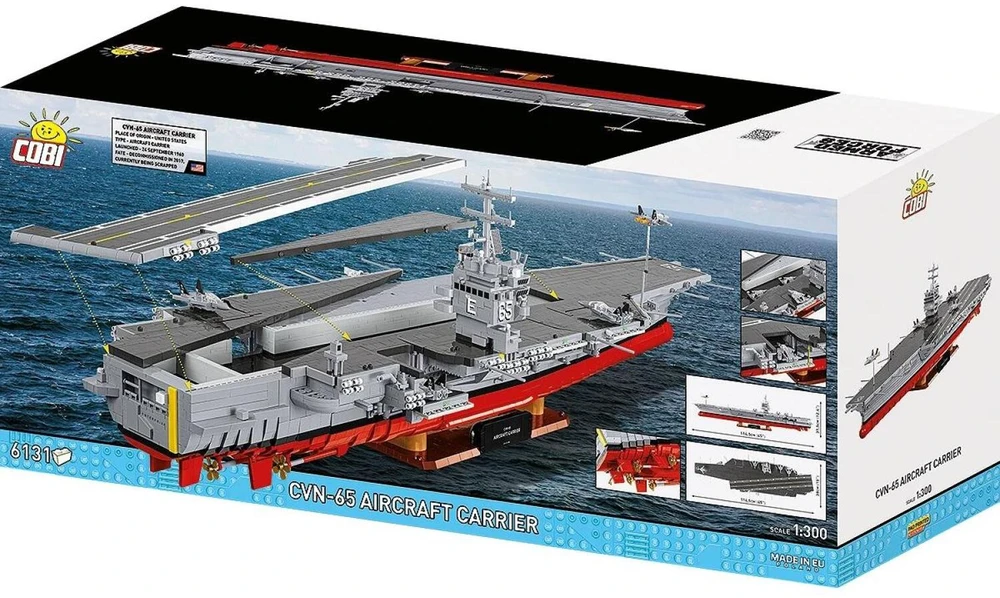 Cobi Konstruktoriaus kaladėlės CVN-65 lėktuvnešis, 6131 kaladėlių