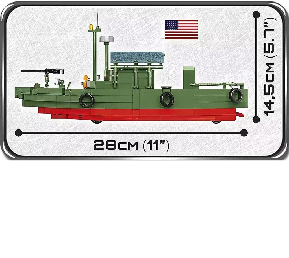Surenkamas modelis Vietnam War PatrolBoatRiver MKII Cobi, 2238, 615 d.