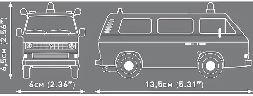 COBI 24637 Volkswagen T3 Police