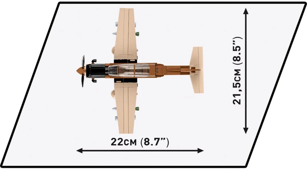 Cobi Konstravimo rinkinys AT-6 Wolverine, 263 dalys