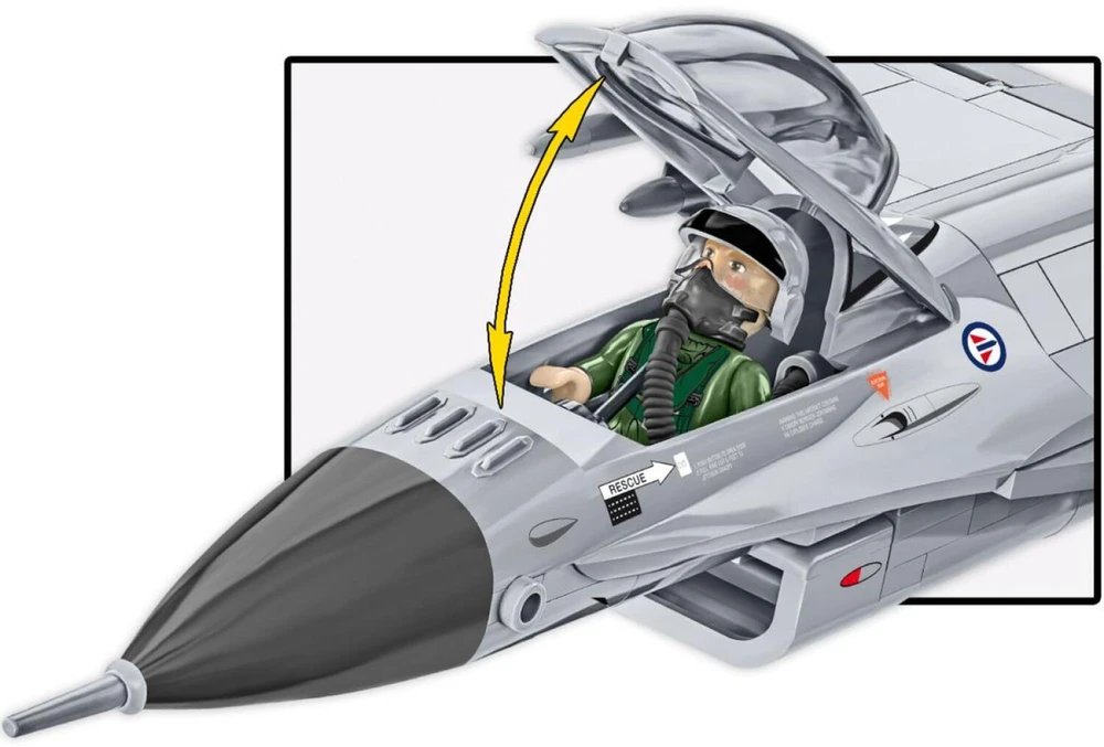 Cobi Klocki F-16am „Fighting Falcon“ statybiniai blokeliai, 495 dalys