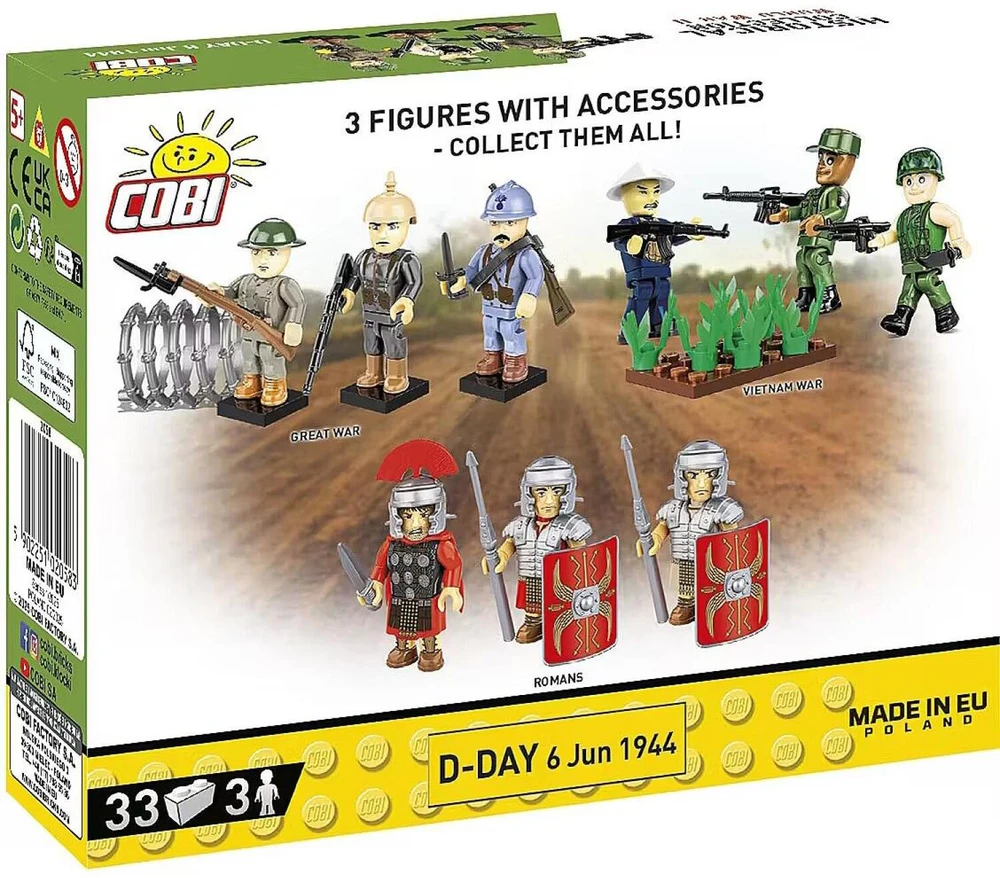 COBI HC WWII D-DAY 6 JUN 1944 33kl/3fig 2058
