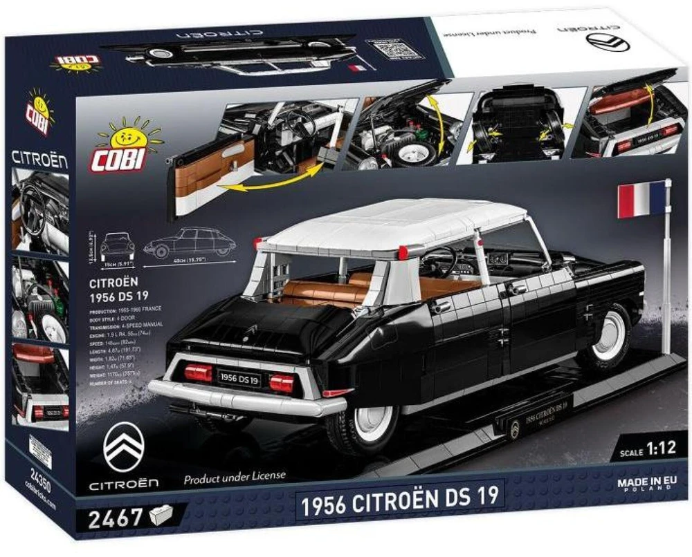 Cobi COBI 1956 Citroen DS 19 Executive Edition, statybinis žaislas