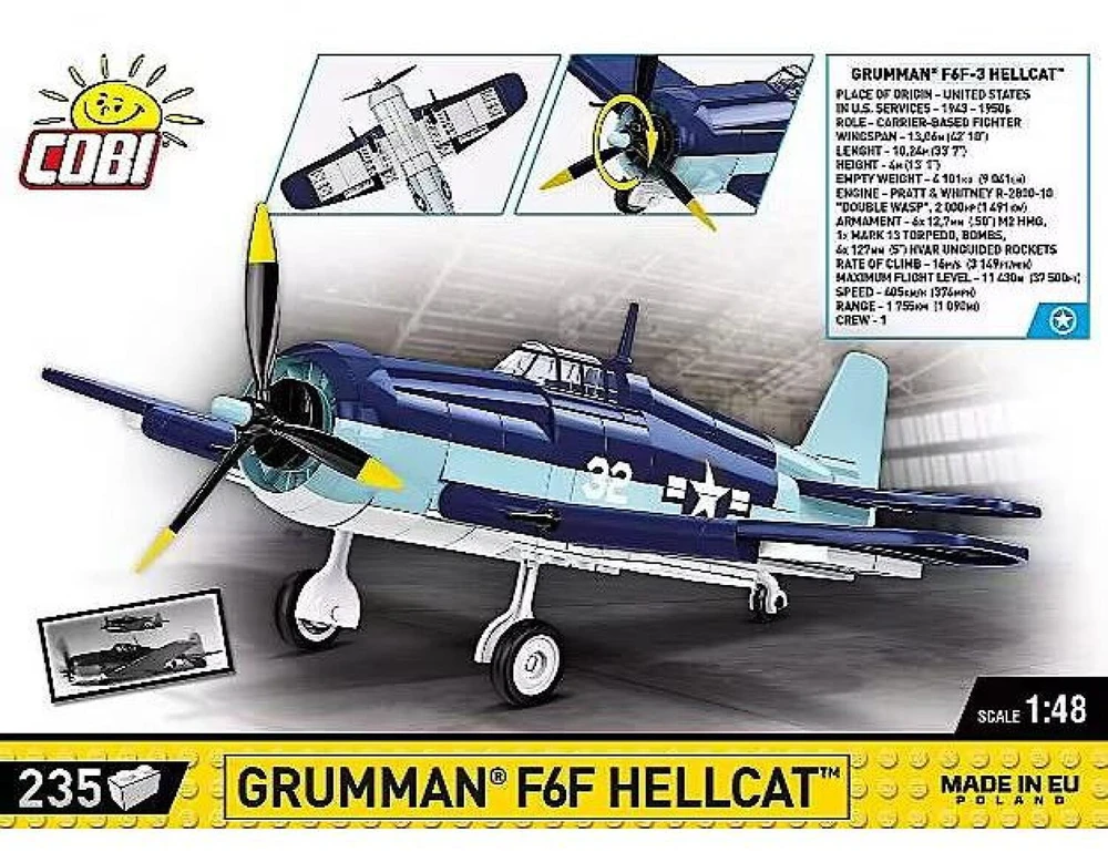 COBI HC WWII Grumman F6F Hellcat 235kl 5883