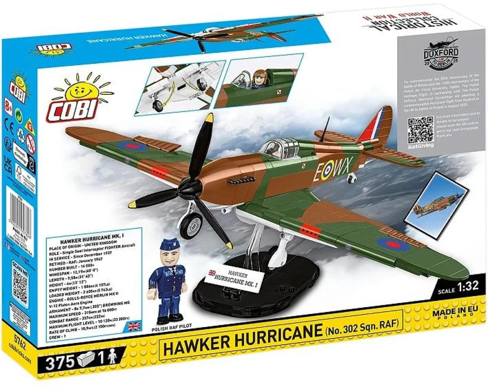COBI HC WWII Hawker Hurricane NO 302 375kl 5762