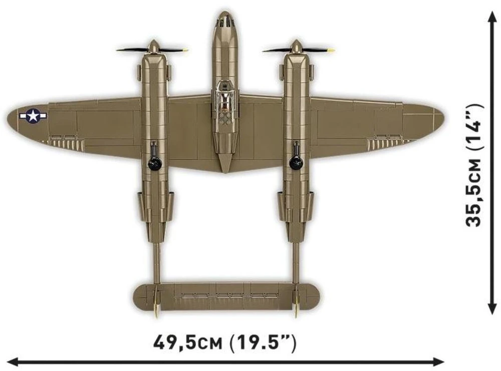 Cobi Klocki „Lockheed P-38H Lightning“ pagalvėlės