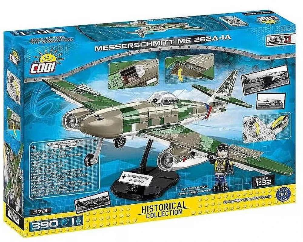 Cobi HC WWII 5721 Samolot Messerschmitt ME 262A-1A 390 kl.