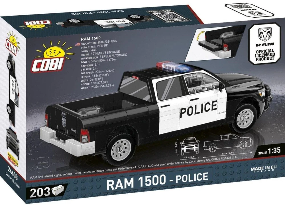 COBI Dodge RAM 1500 Police 203kl 24608