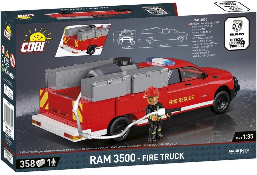 COBI Dodge RAM 3500 Fire Truck 358kl 24612