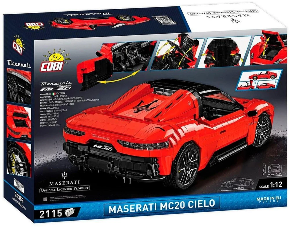 Cobi „Maserati MC 20 Cielo“, konstruktorius (mastelis 1:12)