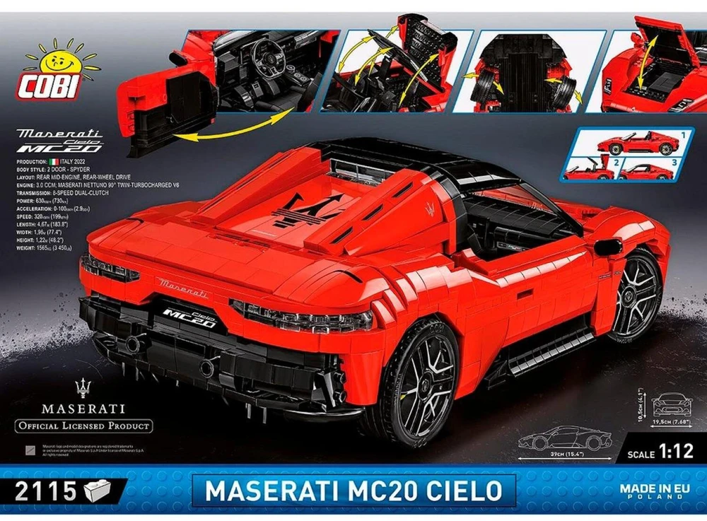 Cobi „Maserati MC 20 Cielo“, konstruktorius (mastelis 1:12)