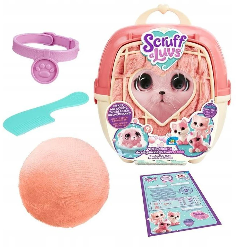 Cobi Little Live Pets Scruff a Luvs žaislinis gyvūnėlis – koralinė