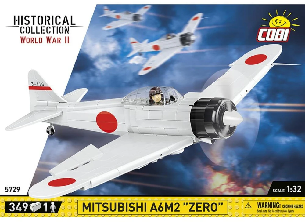 Cobi Klocki „Mitsubishi A6M2“ nulinio jutiklio pagalvėlės