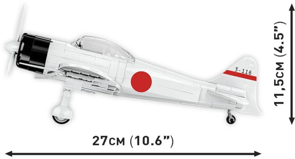 Cobi Klocki „Mitsubishi A6M2“ nulinio jutiklio pagalvėlės
