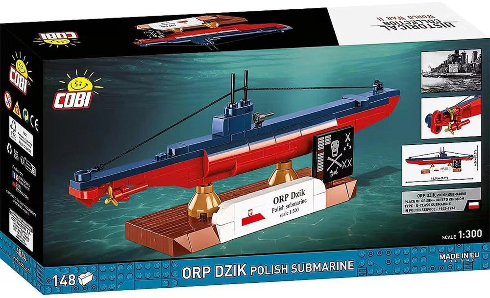 COBI HC WWII ORP Dzik Polish Submarine 148kl 4864