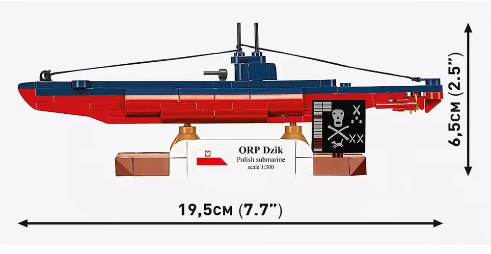 COBI HC WWII ORP Dzik Polish Submarine 148kl 4864