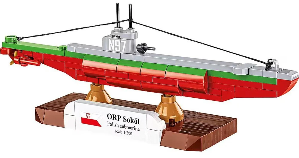 Cobi COBI HC WWII ORP Sokół Polish Submarine 142kl 4863