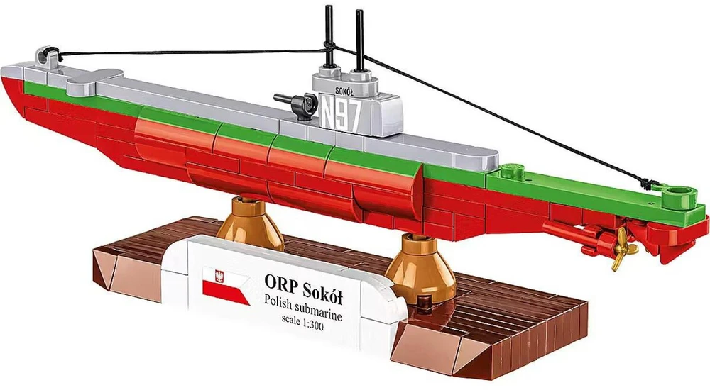 Cobi COBI HC WWII ORP Sokół Polish Submarine 142kl 4863