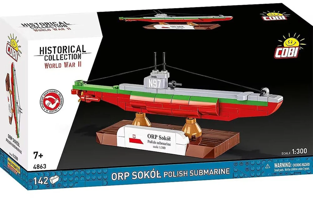 Cobi COBI HC WWII ORP Sokół Polish Submarine 142kl 4863