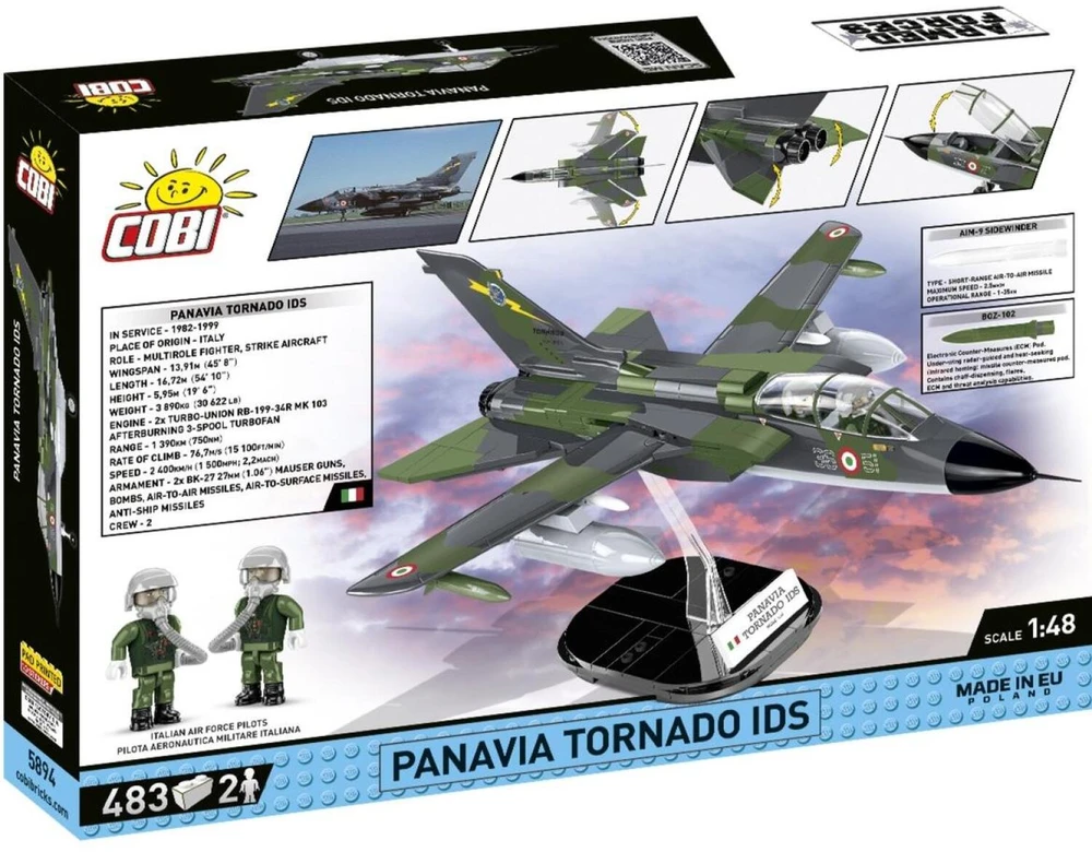 COBI Panavia Tornado IDS lėktuvo konstruktorius 1:48, 483 detalės