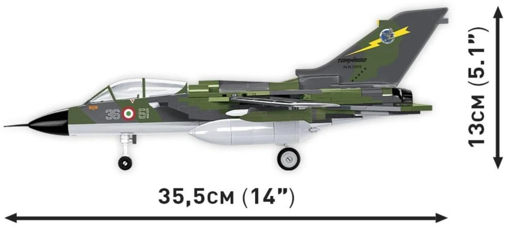 COBI Panavia Tornado IDS lėktuvo konstruktorius 1:48, 483 detalės