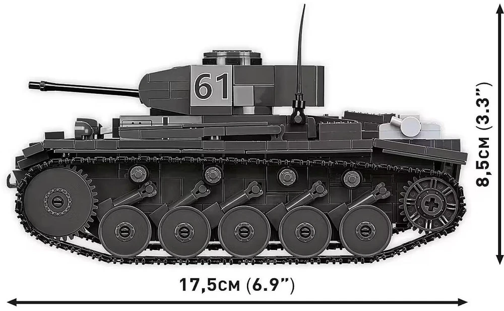 Cobi Panzerkampfwagen II tankų blokai 813 blokų