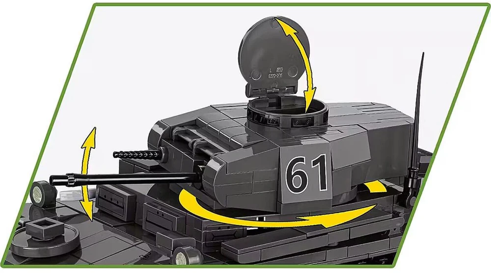 Cobi Panzerkampfwagen II tankų blokai 813 blokų