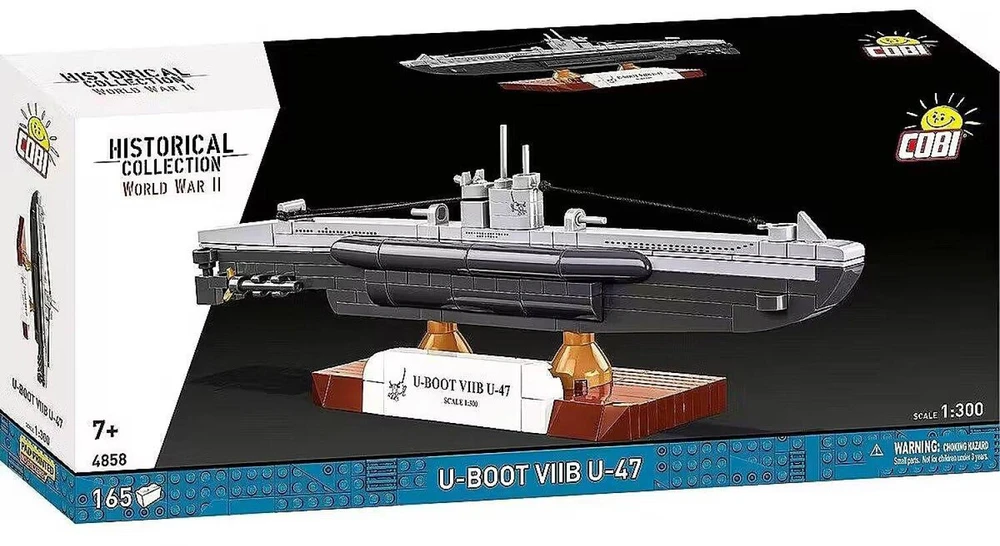 Cobi Niemiecka łódź podwodna U-47 T.VIIB 1:300 (4858)