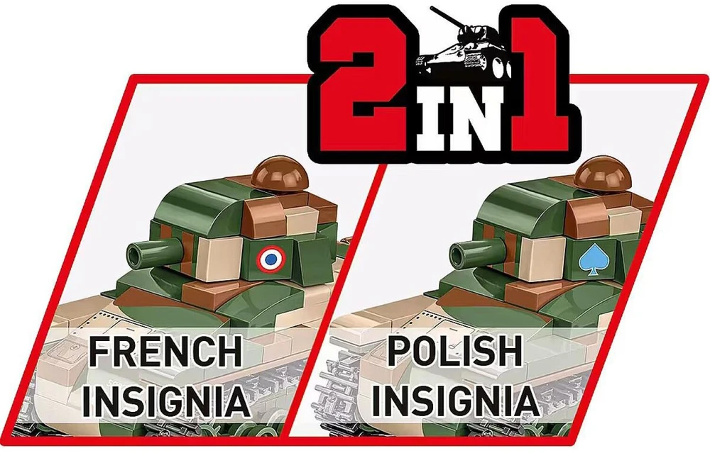 Cobi Klocki WWII Renault R-35 258 klocków