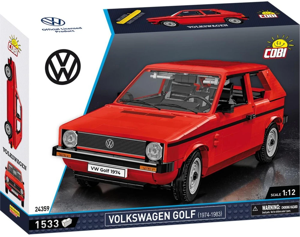 COBI 24359 Volkswagen Golf 1974–1983 raudona