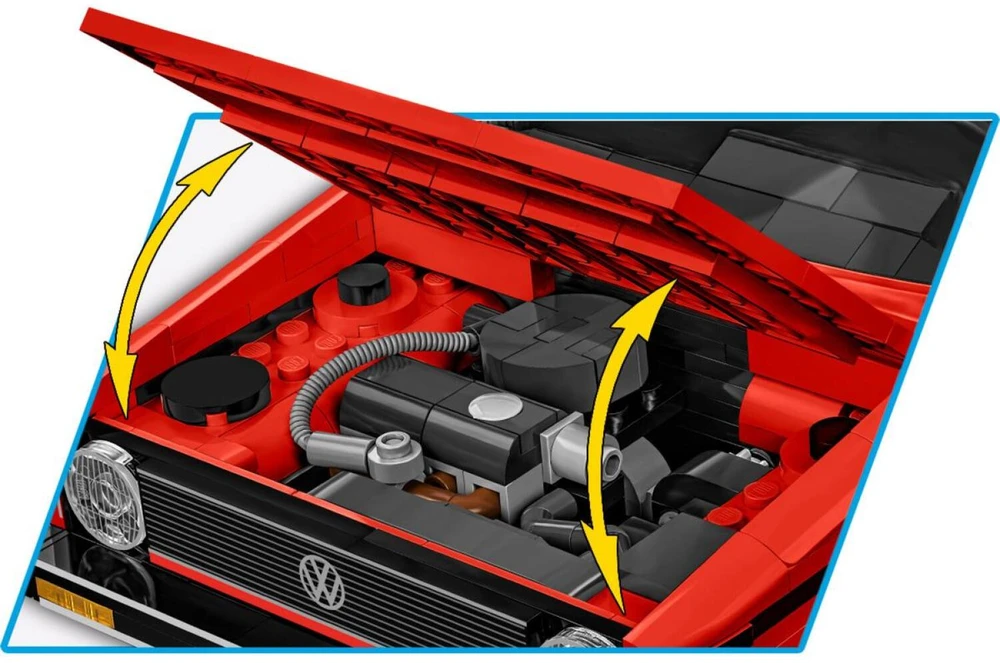 COBI 24359 Volkswagen Golf 1974–1983 raudona