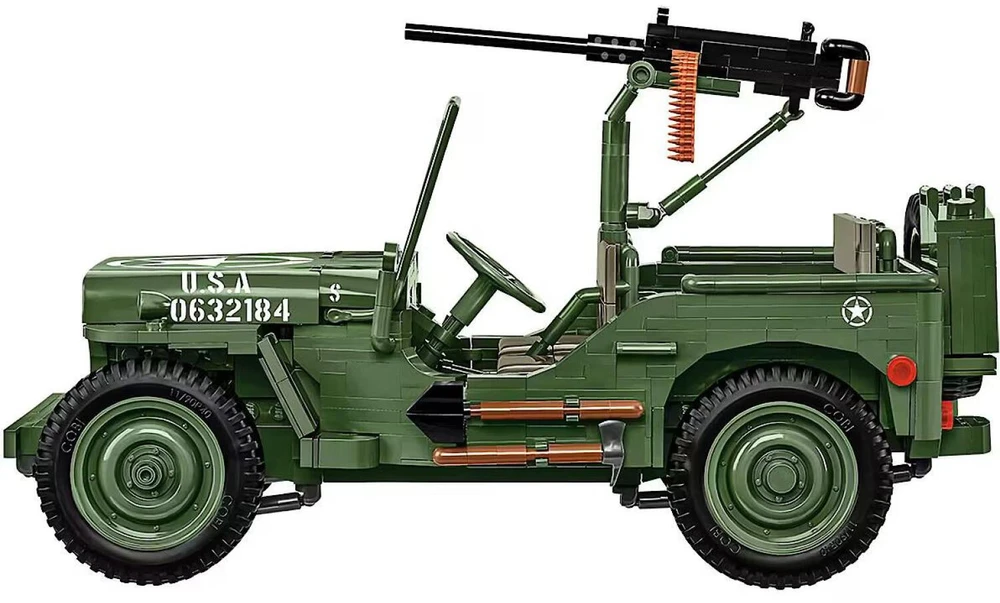 Cobi Executive Edition Willys MB ir priekaba