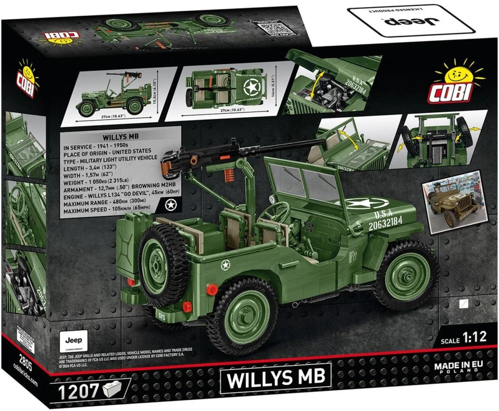 Cobi istorinė kolekcija Willys MB