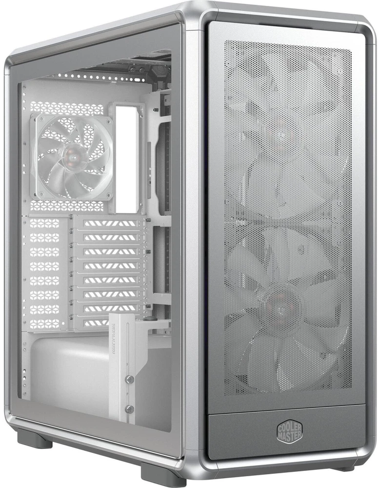 Cooler Master MasterFrame 600 Mesh Midi Tower Sidabrinė