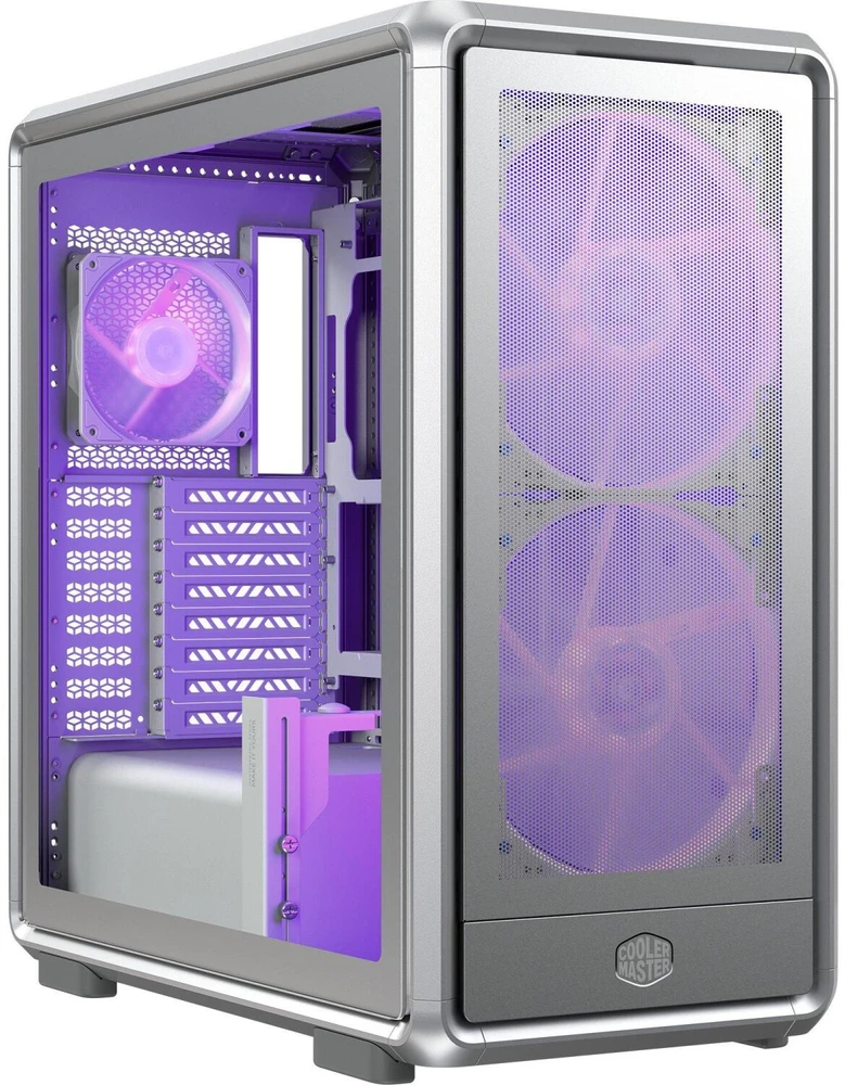 Cooler Master MasterFrame 600 Mesh Midi Tower Sidabrinė