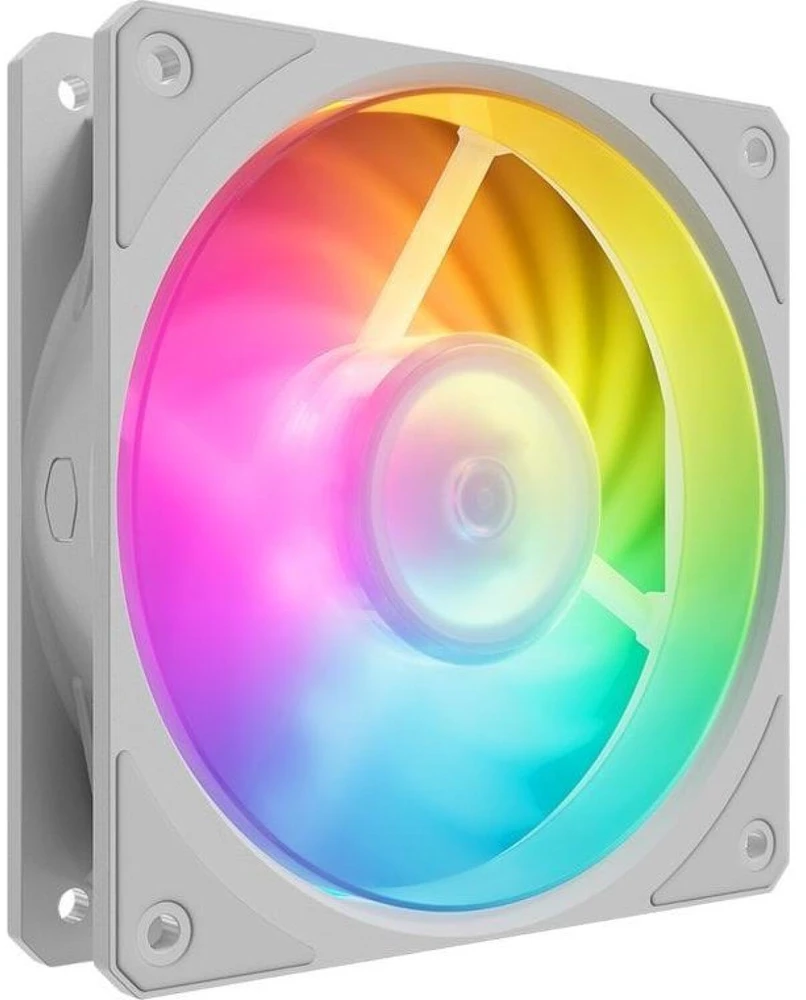 Kompiuterio Ventiliatorių Rinkinys - Cooler Master Mobius 120P ARGB 3-vnt. Baltos Spalvos Leidimas