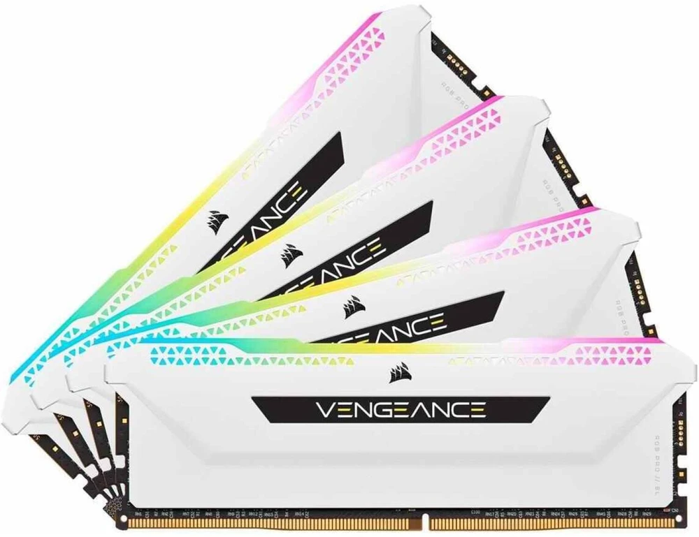 RAM DDR4 64GB PC 3200 CL16 CORSAIR rinkinys (4x16GB) Vengeance RGB P komplektas