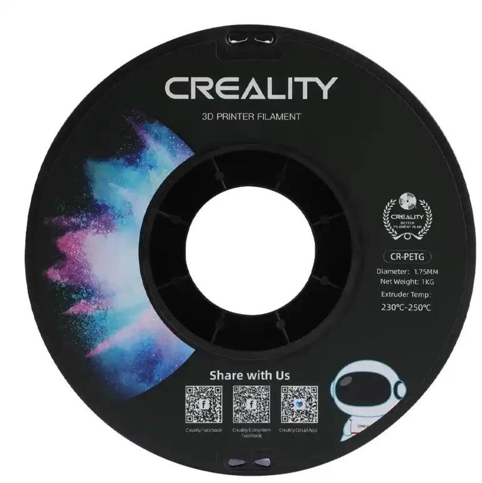 Creality CR-PETG - 1.75mm - 1kg - Skaidriai mėlynas