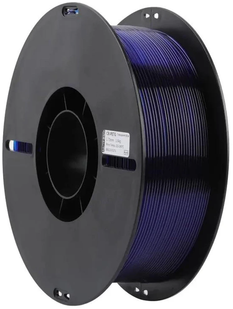 Creality CR-PETG - 1.75mm - 1kg - Skaidriai mėlynas