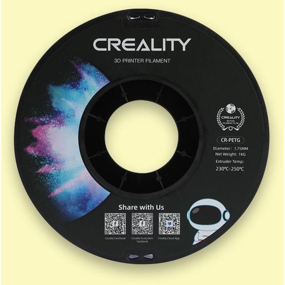 Creality CR-PETG - 1.75mm - 1kg - Geltonas