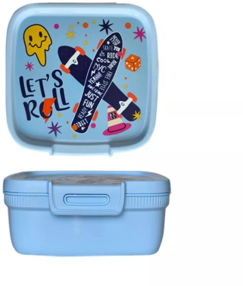 Curver maisto laikymo indas kvadratinis 0,9 l Snap Box mėlynas/fun-tilities