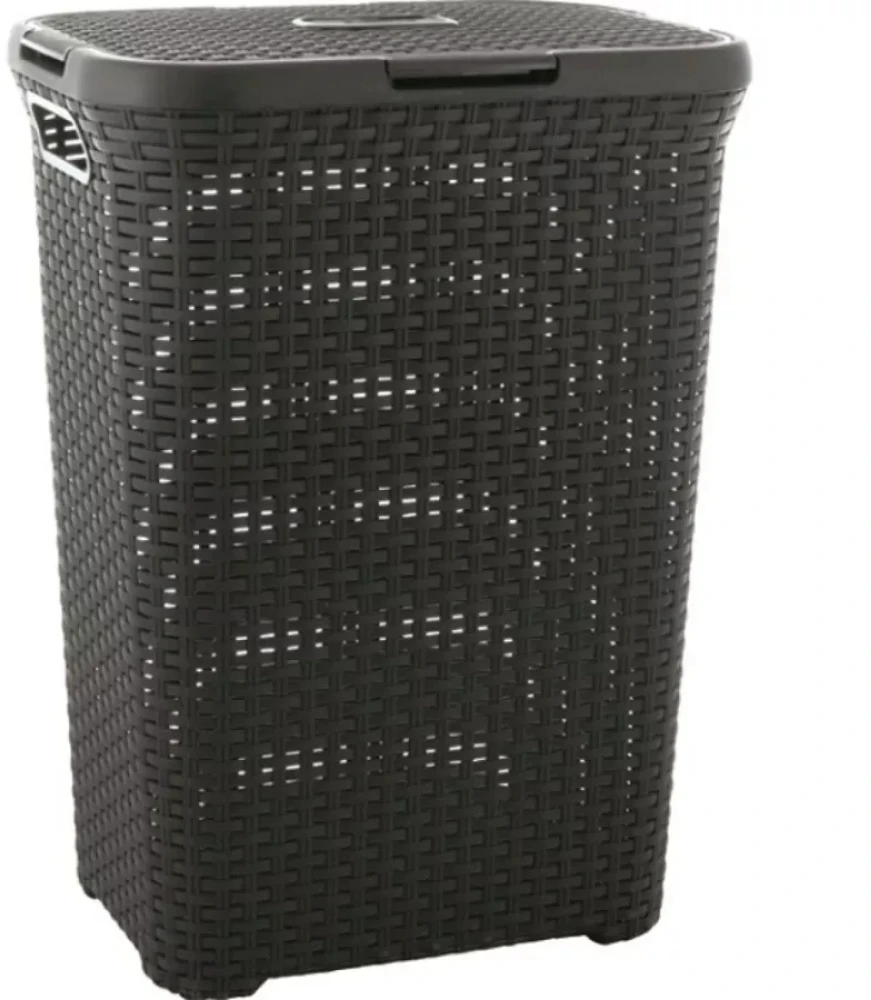 Curver skalbinių dėžė Style, 60 l, tamsiai pilka