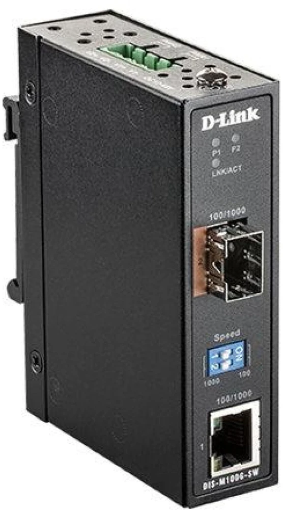 D-Link | Pramoninis medijos keitiklis | DIS-M100G-SW | 10/100/1000Base-T | SFP