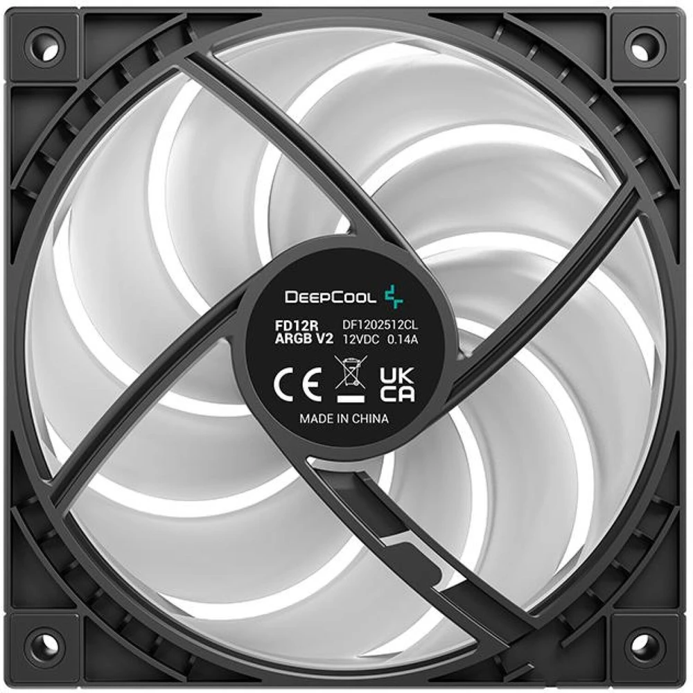 Deepcool 120 mm ventiliatorius | FD12R ARGB V2 | Juoda