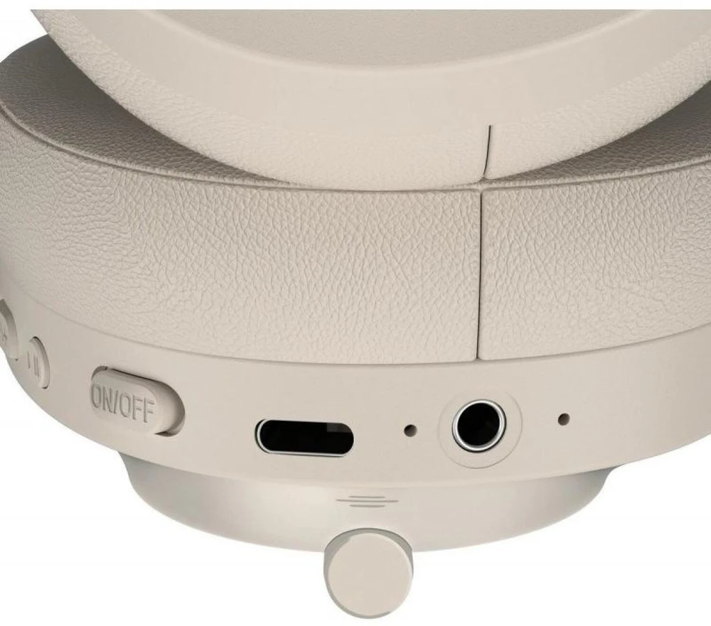 Belaidės ant ausų dedamos ausinės Defender FreeMotion B485 ANC 63486 beige