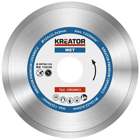 Kreator KRT081102 - Diamond disc full circumference 125mm PREMIUM