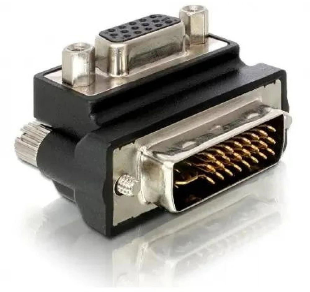 Adapteris AV Delock DVI-D - D-Sub (VGA) juoda (65172)